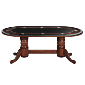 Poker Dining Table Atlantis, Oval, 10-Person - Chestnut