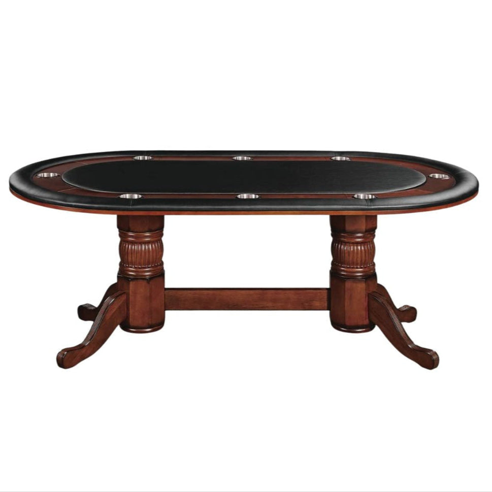 Poker Dining Table Atlantis, Oval, 10-Person - Chestnut