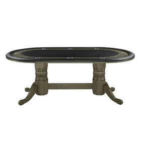 Poker Dining Table Atlantis, Oval, 10-Person - Slate Finish