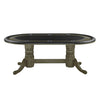 Poker Dining Table Atlantis, Oval, 10-Person - Slate Finish