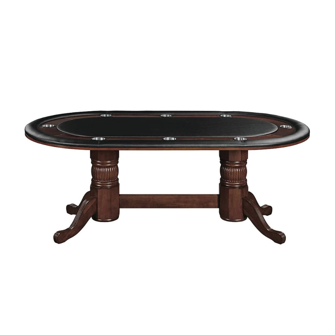 Poker Dining Table Atlantis, Oval, 10-Person - Cappuccino