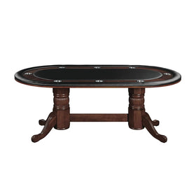 Poker Dining Table Atlantis, Oval, 10-Person - Cappuccino