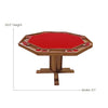 Poker Dining Table Oakerton, Octagonal, 57", 8-person, Oak - Pecan