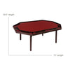 Poker Dining Table Oakridge, Octagonal, 72", 10-person, Oak