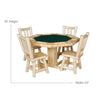 Poker Dining Table Ponderosa, Octagon, 8-Person, 53" - Clear Finish