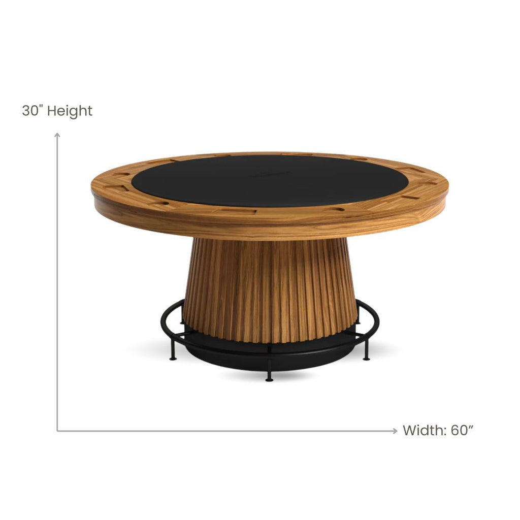 Poker Dining Table Regent, Round, 60", 6-Person, Walnut