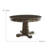 Poker Dining Table Rubikon, Round, 52'', 6-person