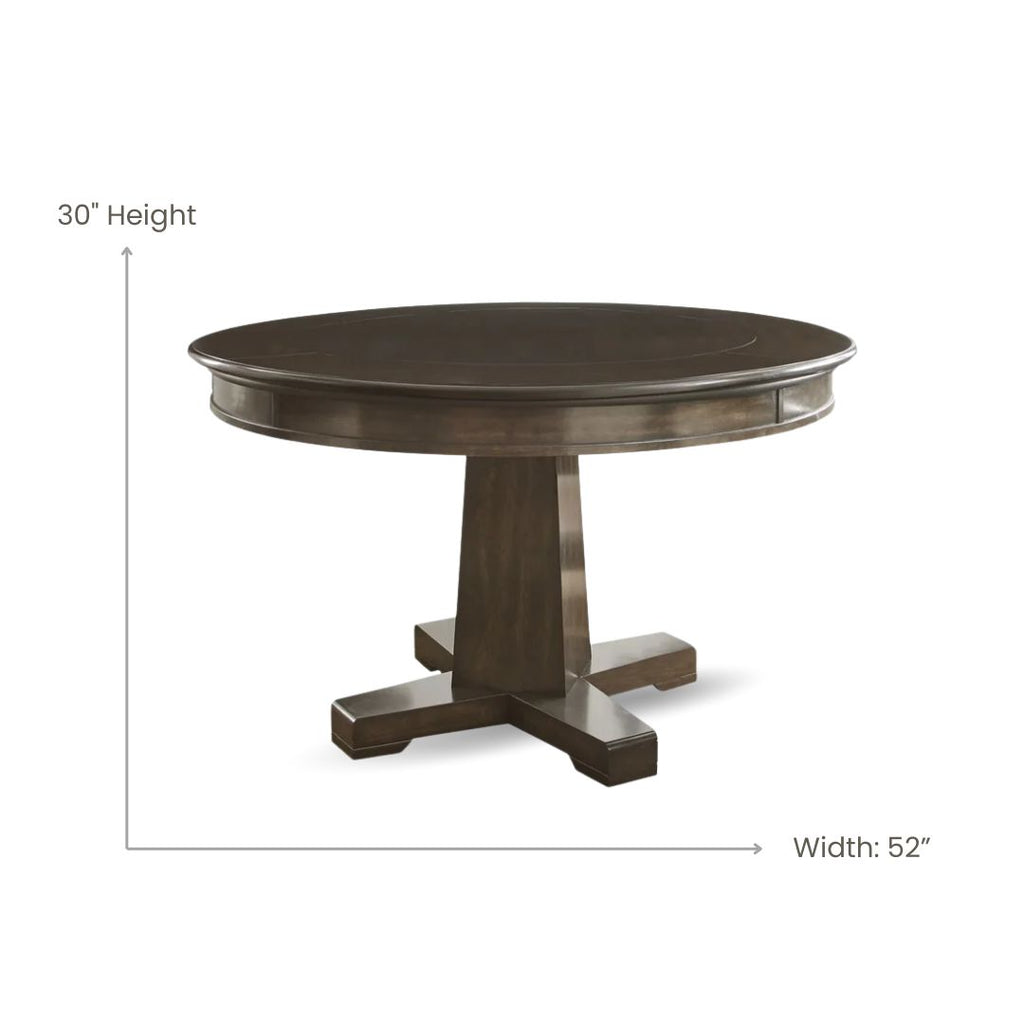 Poker Dining Table Rubikon, Round, 52'', 6-person