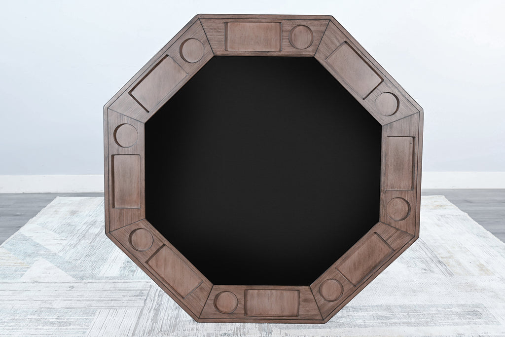 Poker Dining Table Sahara, Octagonal, 54", 8-Person, Light Brown