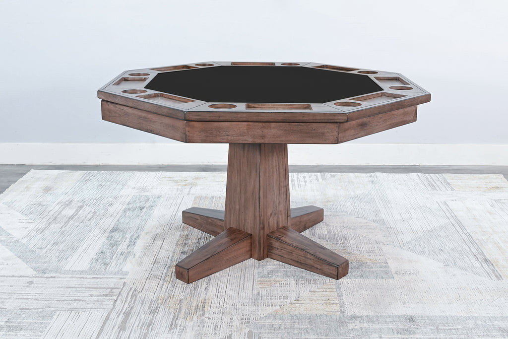 Poker Dining Table Sahara, Octagonal, 54", 8-Person, Light Brown
