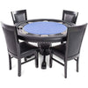 Poker & Dining Table Set Nighthawk with matching chairs by BBO - Blue