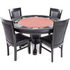 Poker & Dining Table Set Nighthawk with matching chairs by BBO - Red
