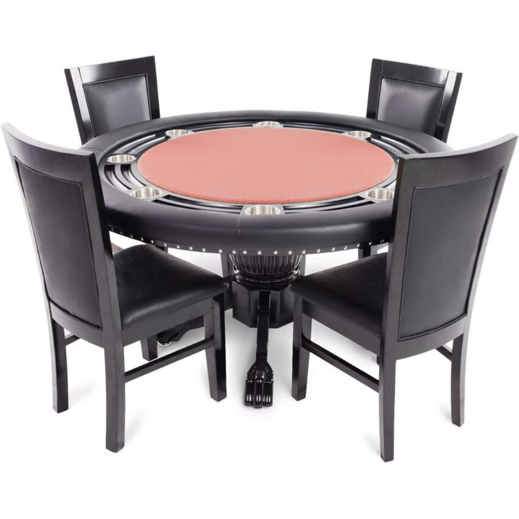 Poker & Dining Table Set Nighthawk with matching chairs by BBO - Red