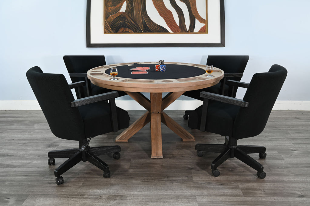 Poker Dining Table Sevilla, Round, 53", 6-Person