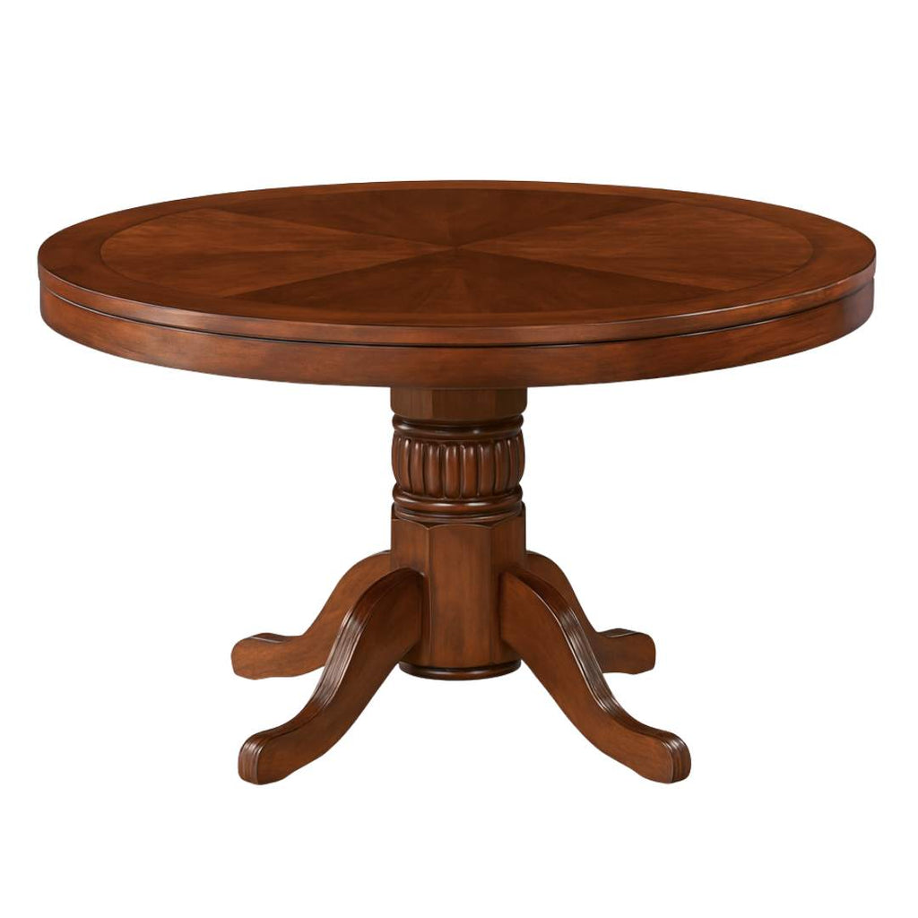Poker Dining Table Valetta, Round, 8-person, 48" - Chestnut