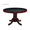 Poker Dining Table Valetta, Round, 8-person, 48" - Black