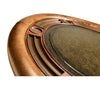 Poker Table Windsor, Oval, 10-Person, 94", Mahogany