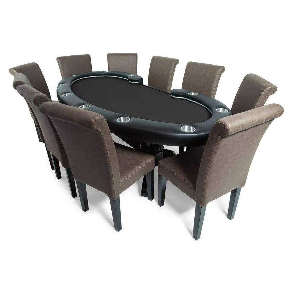 Poker Table Set With LED Lights – The Lumen HD Classic by BBO - Black