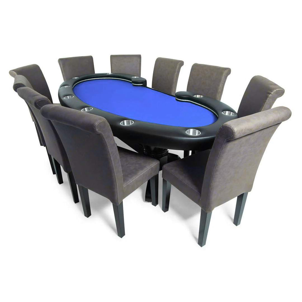 Poker Table Set With LED Lights – The Lumen HD Classic by BBO - Blue