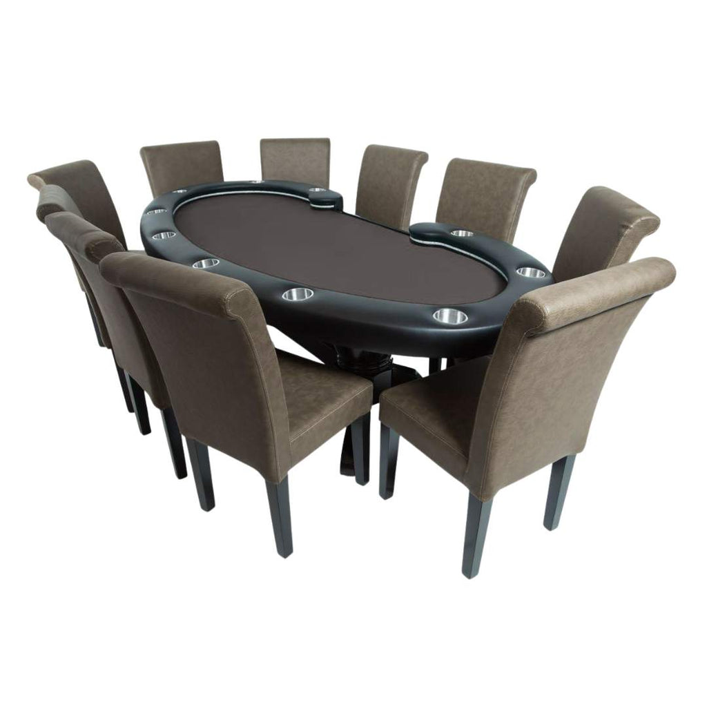 Poker Table With LED Lights – The Lumen HD by BBO - Black