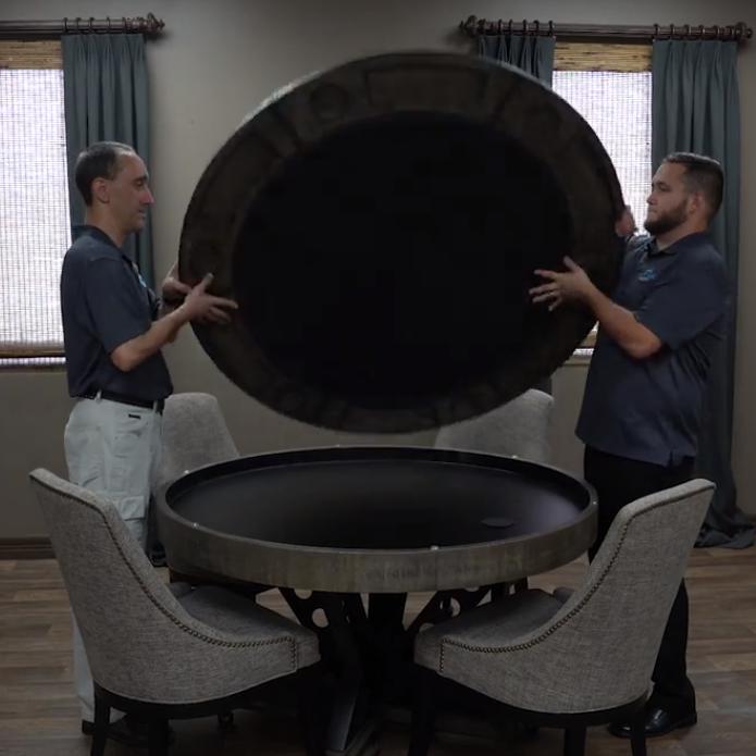 Poker Dining Table Vienna, Round, 54", 6-Person