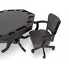 Poker Dining Table Kingston, Octagonal, 48", 8-Person, Black