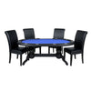 Prestige X Poker Table Set with Dining Top & Chairs – Blue