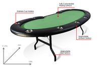 Thumbnail for Presto, Oval Folding-leg Table, 10-person - Green