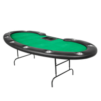 Thumbnail for Presto, Oval Folding-leg Table, 10-person - Green