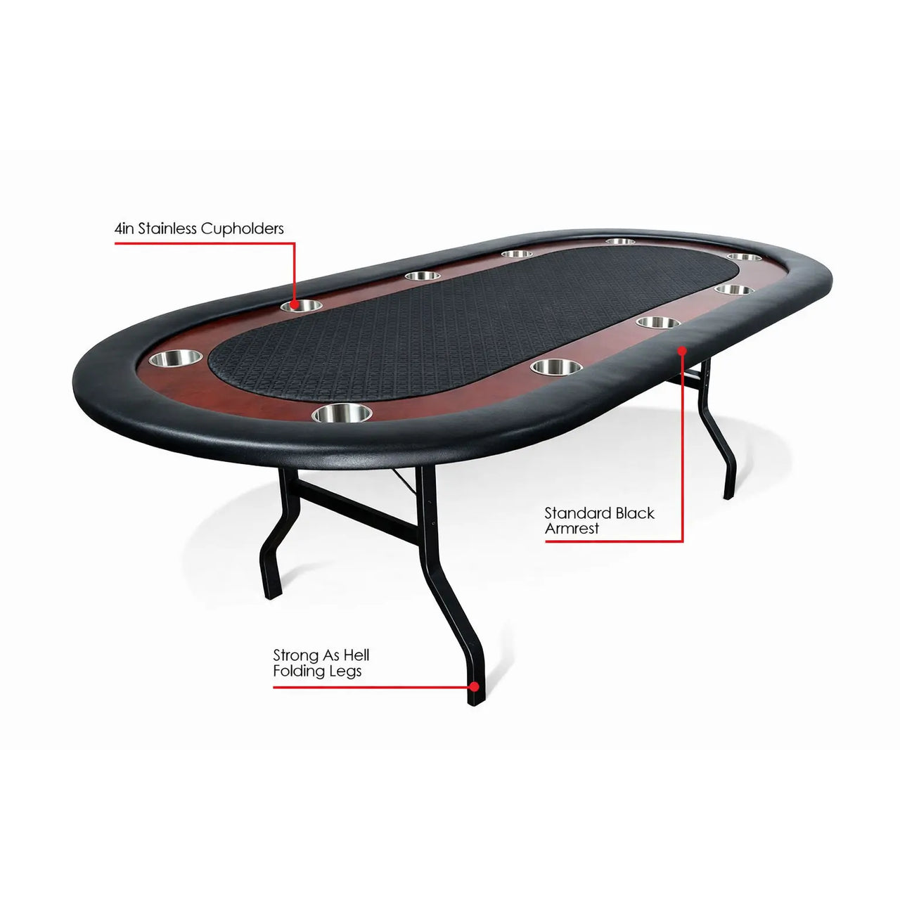 River, Black AMERICANA POKER TABLES
