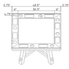 Square Poker & Game Table Rook, 50"