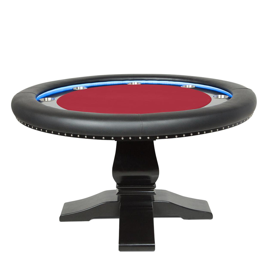 Round Poker Table With LED Lights – The Ginza LED by BBO