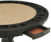 Poker Dining Table Rider, Round, 6-person, 48'', Black