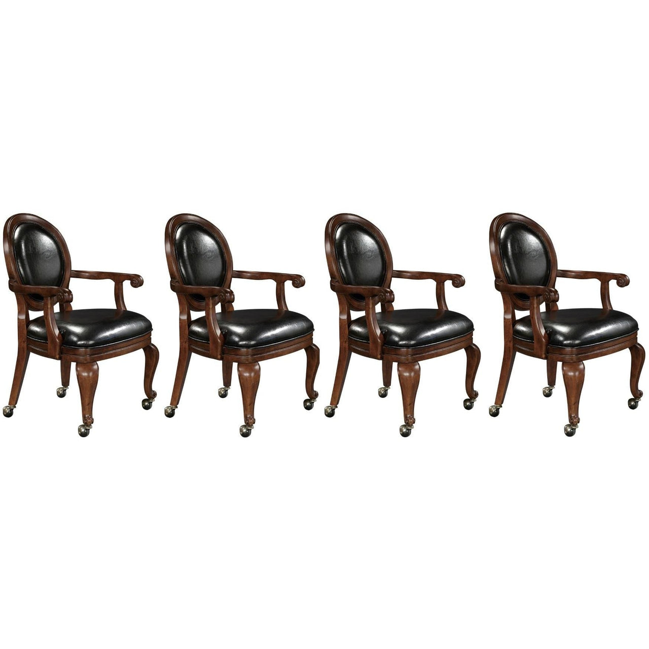Set of Four (4) or Six (6) Niagara Club Chairs by Howard Miller-AMERICANA-POKER-TABLES