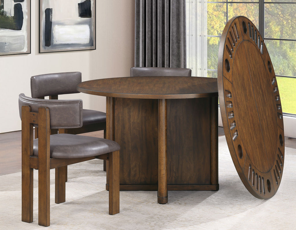 Poker Dining Table Oxford, Round, 50'', 6-person