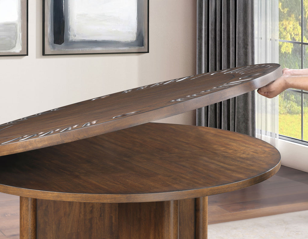 Poker Dining Table Oxford, Round, 50'', 6-person