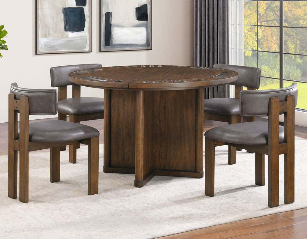 Poker Dining Table Oxford, Round, 50'', 6-person