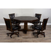 Poker Dining Table Sahara, Octagonal, 54", 8-Person, Brown