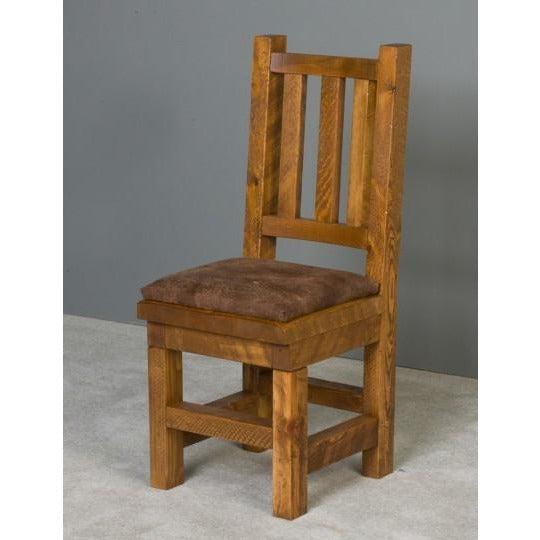 Viking Log Poker & Dining Table Set Barnwood with Matching Cushion Seat Chairs-AMERICANA-POKER-TABLES