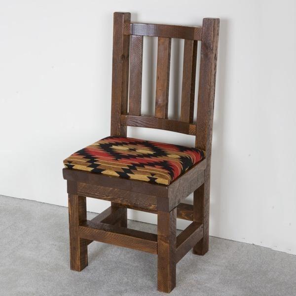 Viking Log Poker & Dining Table Set Barnwood with Matching Cushion Seat Chairs-AMERICANA-POKER-TABLES
